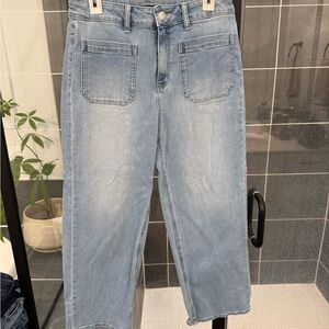 Quince Light Blue Straight Leg Jeans